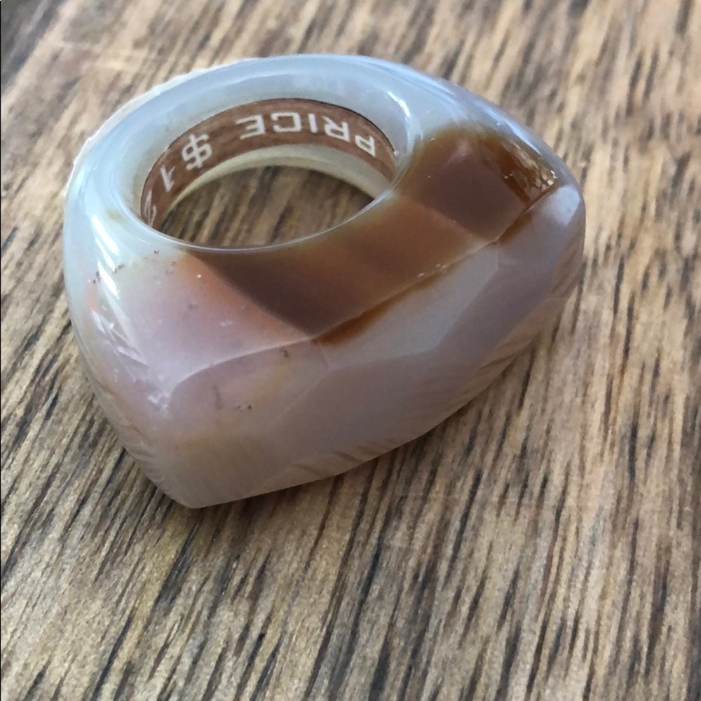 100% natural geode -ring